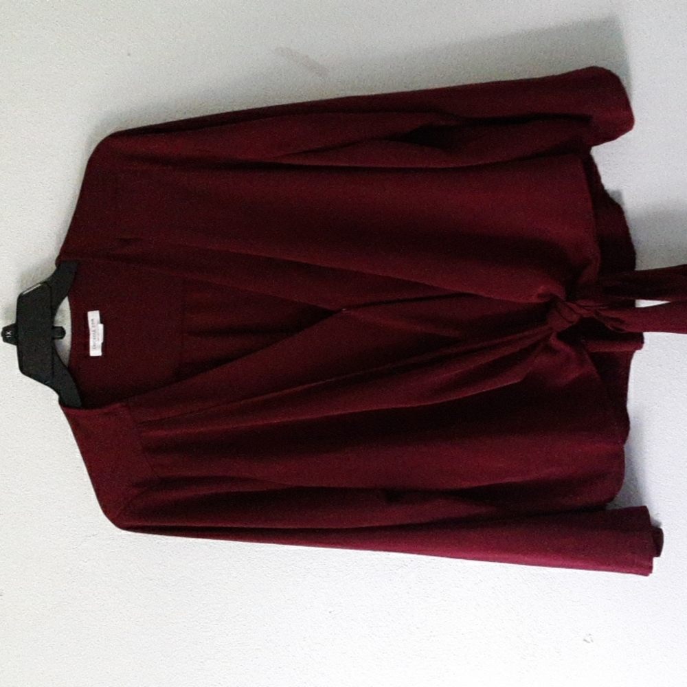 Chicsoul.com tie front blouse size 2X